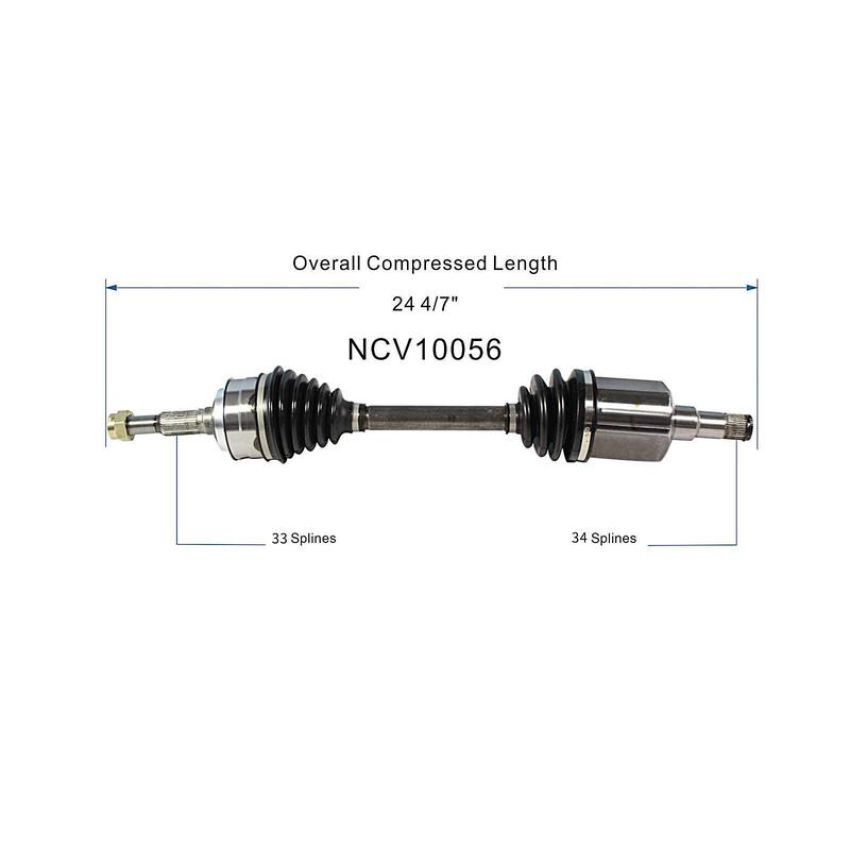GSP NCV10056 Buick, Cadillac, Chevrolet, Oldsmobile... CV Axle Assembly  - Front Right