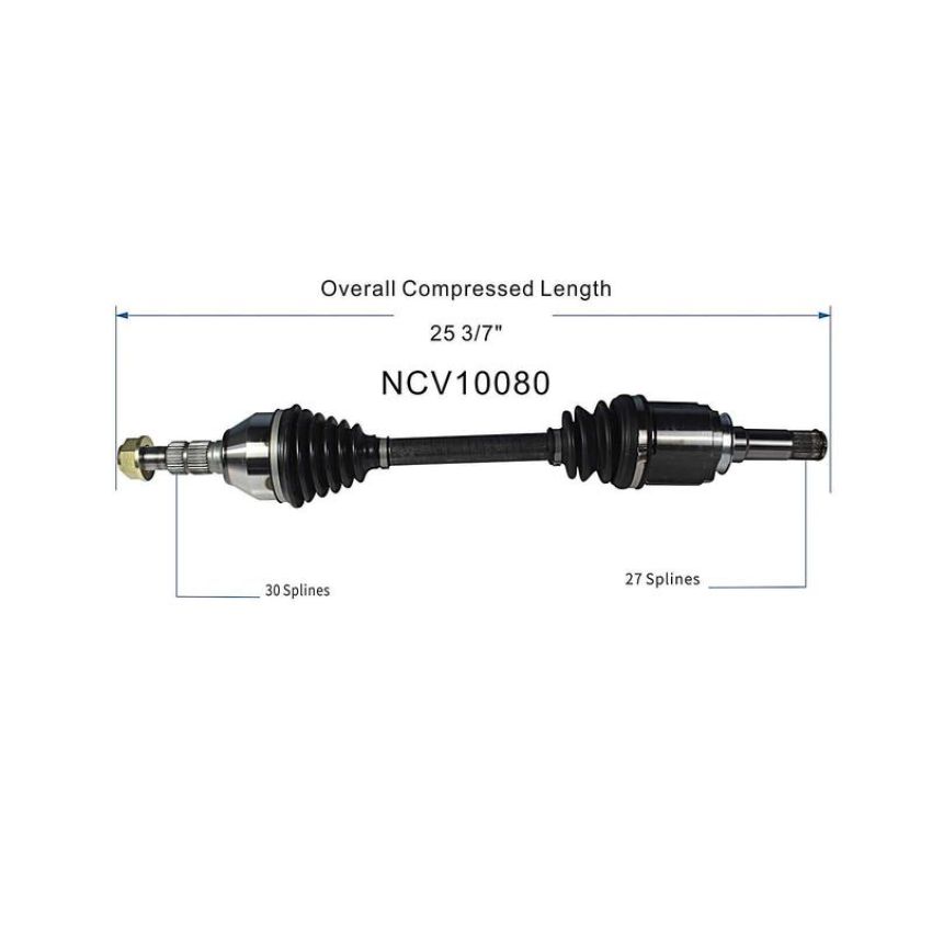 GSP NCV10080 10-16 Cadillac SRX (3.0) CV Axle Assembly  - Front Right