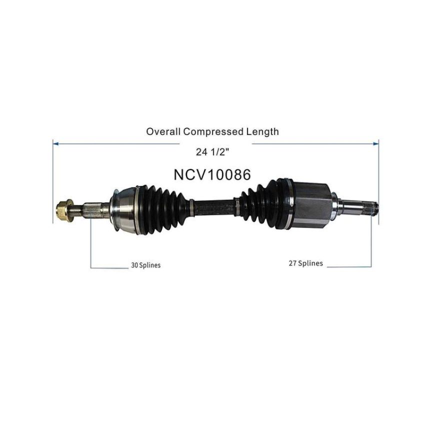 GSP NCV10086 Chevrolet, GMC (3.0, 3.6) CV Axle Assembly  - Front Left