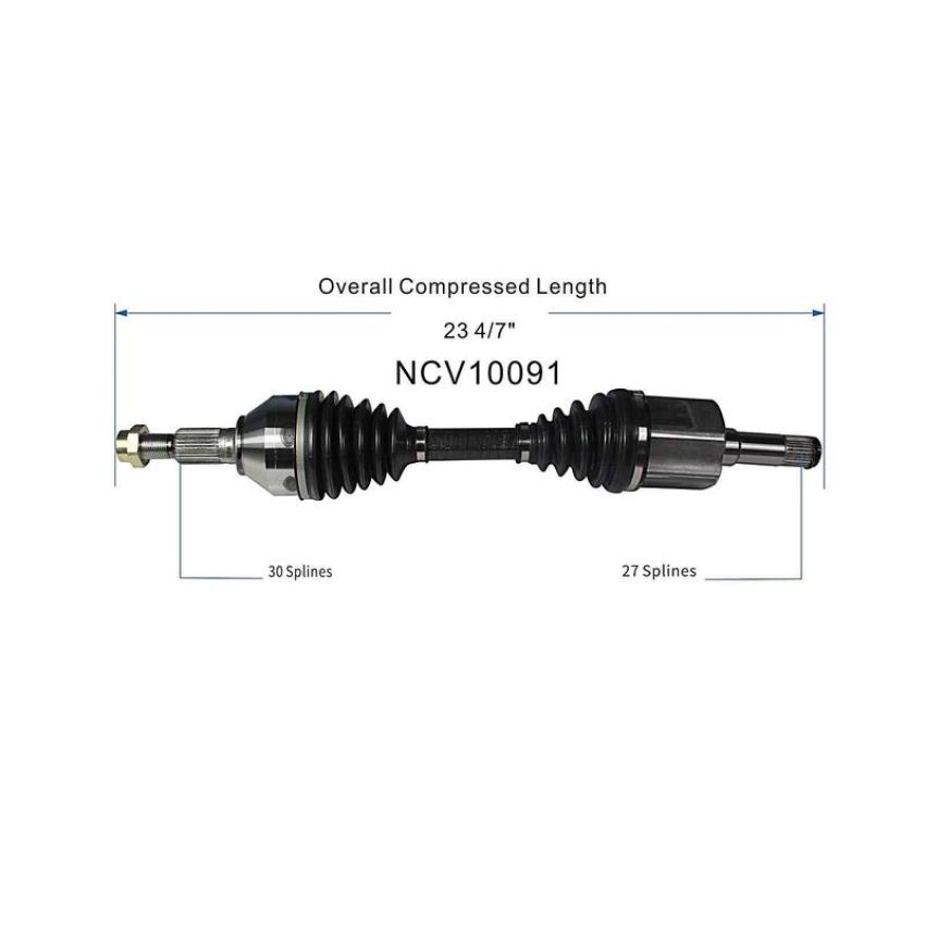 GSP NCV10091 Chevrolet (2.0) CV Axle Assembly  - Front