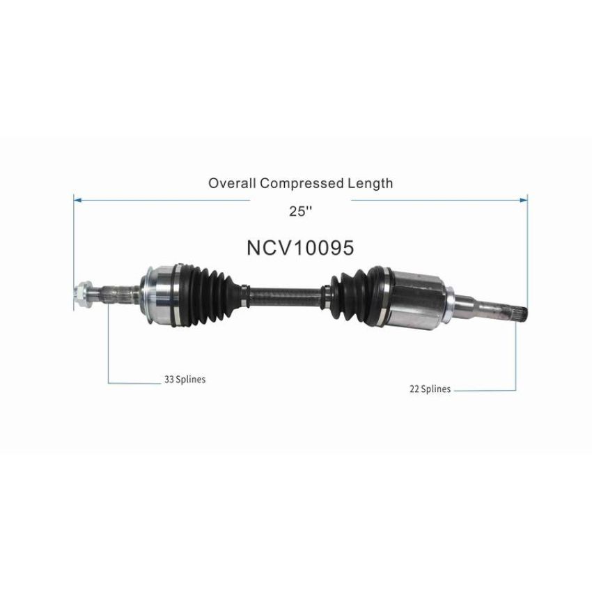 GSP NCV10095 Chevrolet (1.8) CV Axle Assembly  - Front Left