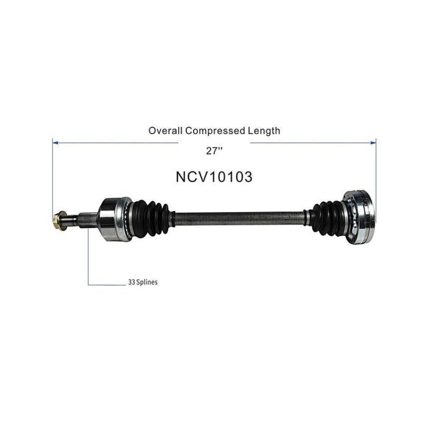 GSP NCV10103 09-15 Cadillac CTS V (6.2) CV Axle Assembly  - Rear Left