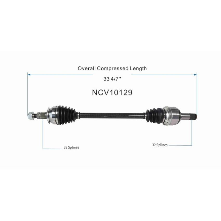 GSP NCV10129 10-15 Chevrolet Camaro CV Axle Assembly  - Rear Left