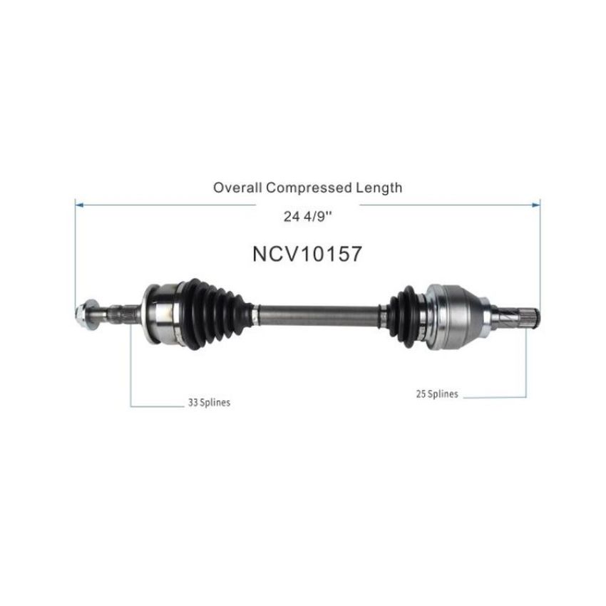 GSP NCV10157 16-19 Chevrolet Cruze LS (1.4) CV Axle Assembly  - Front Left