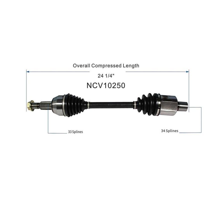 GSP NCV10250 2003 Saturn Vue (3.0 - FWD) CV Axle Assembly  - Front Right