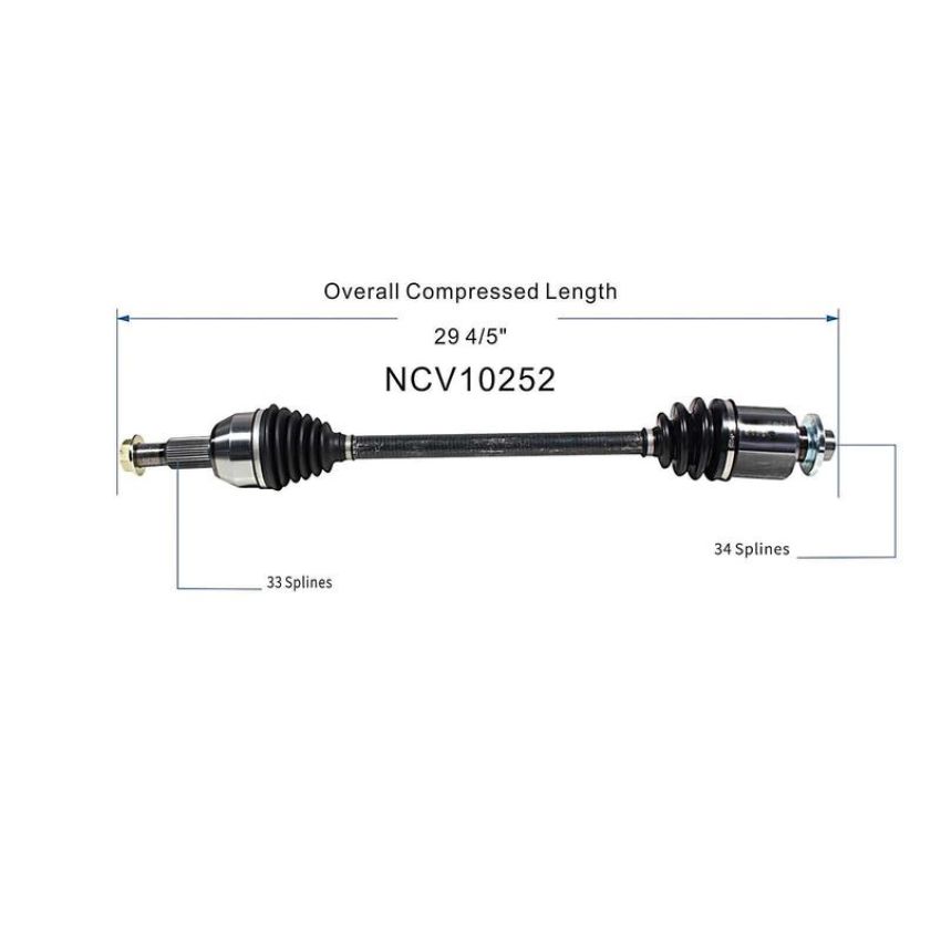 GSP NCV10252 02-03 Saturn Vue (2.2 - AWD) CV Axle Assembly  - Front Right