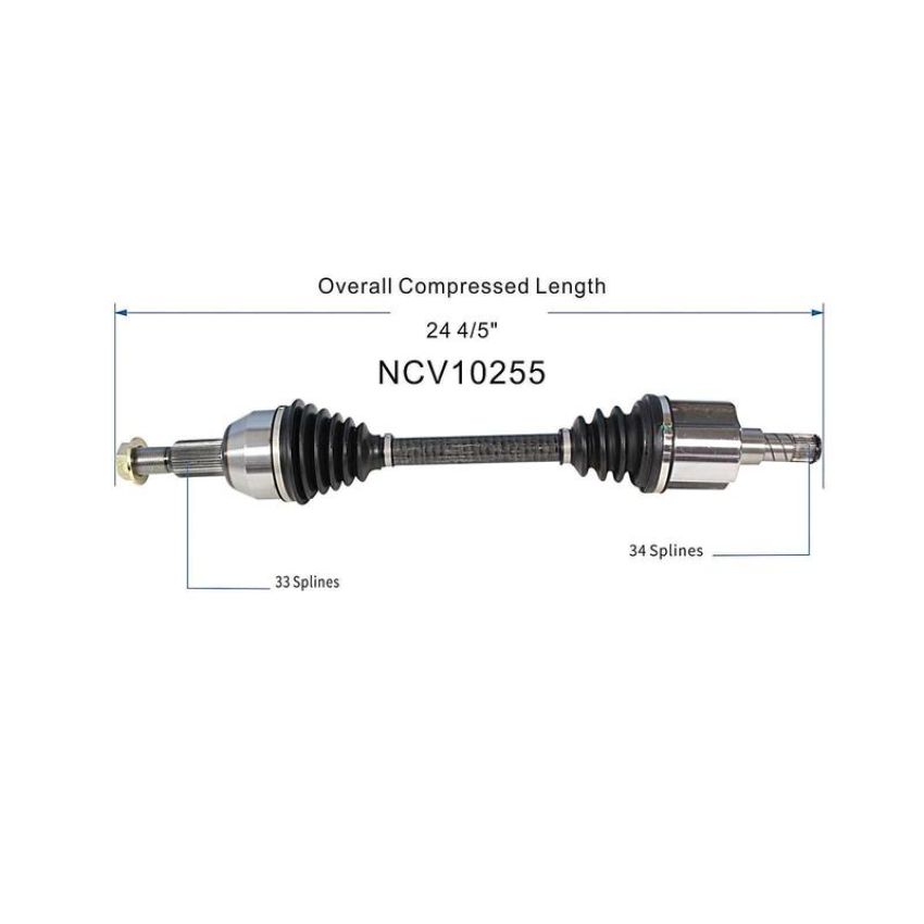 GSP NCV10255 02-07 Saturn Vue Base (2.2) CV Axle Assembly  - Front Left