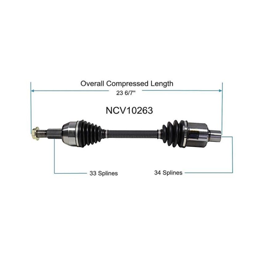 GSP NCV10263 02-07 Saturn Vue (2.2, 3.5 - AWD/FWD) CV Axle Assembly  - Front Right