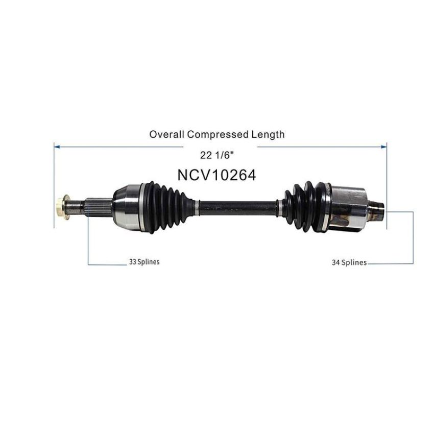 GSP NCV10264 06-08 Saturn Vue (2.2, 2.4) CV Axle Assembly  - Front