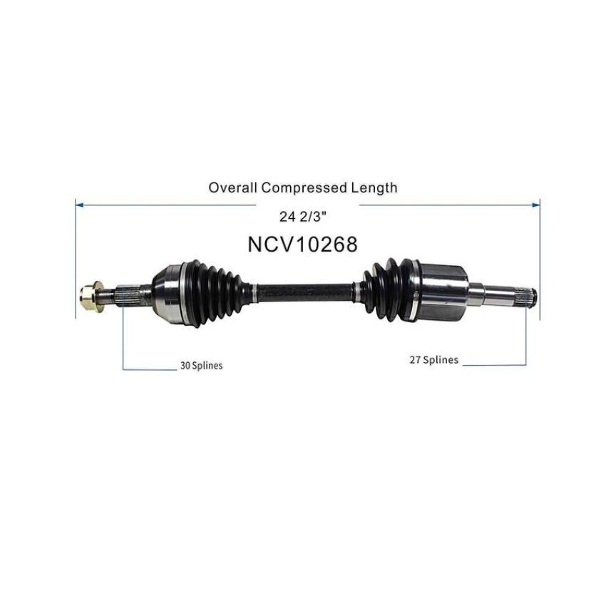 GSP NCV10268 Chevrolet, Pontiac CV Axle Assembly  - Front Left