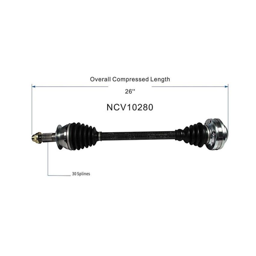 GSP NCV10280 13-17 Cadillac ATS (2.0, 2.5, 3.6) CV Axle Assembly  - Rear Left
