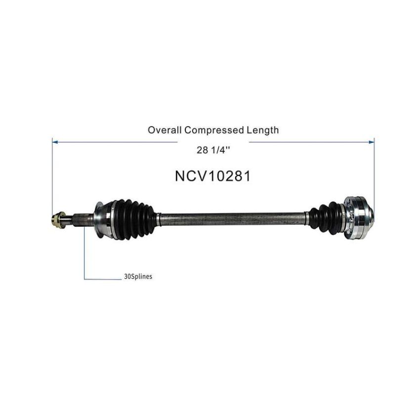 GSP NCV10281 13-19 Cadillac ATS (2.0, 2.5, 3.6) CV Axle Assembly  - Rear Right