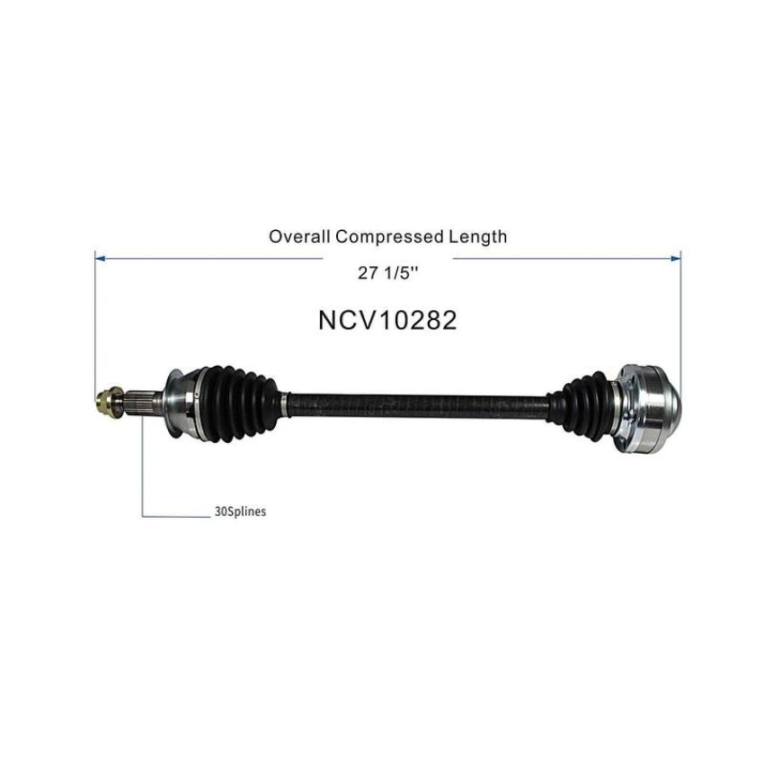 GSP NCV10282 13-19 Cadillac ATS (2.0, 2.5, 3.6) CV Axle Assembly  - Rear Right