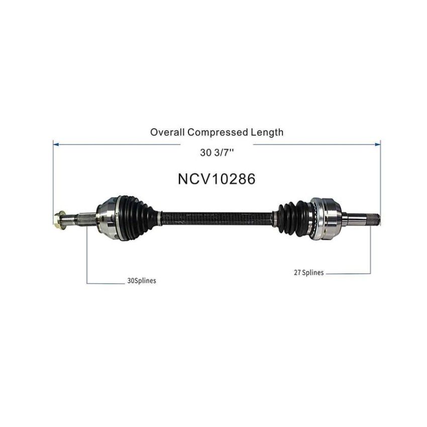 GSP NCV10286 03-07 Cadillac CTS (3.2, 3.6, 6.0) CV Axle Assembly  - Rear Left