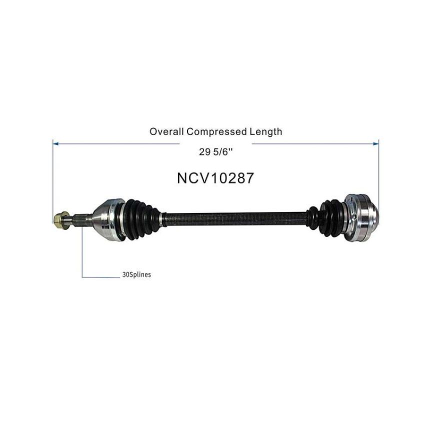 GSP NCV10287 08-14 Cadillac CTS (3.0, 3.6) CV Axle Assembly  - Rear Right