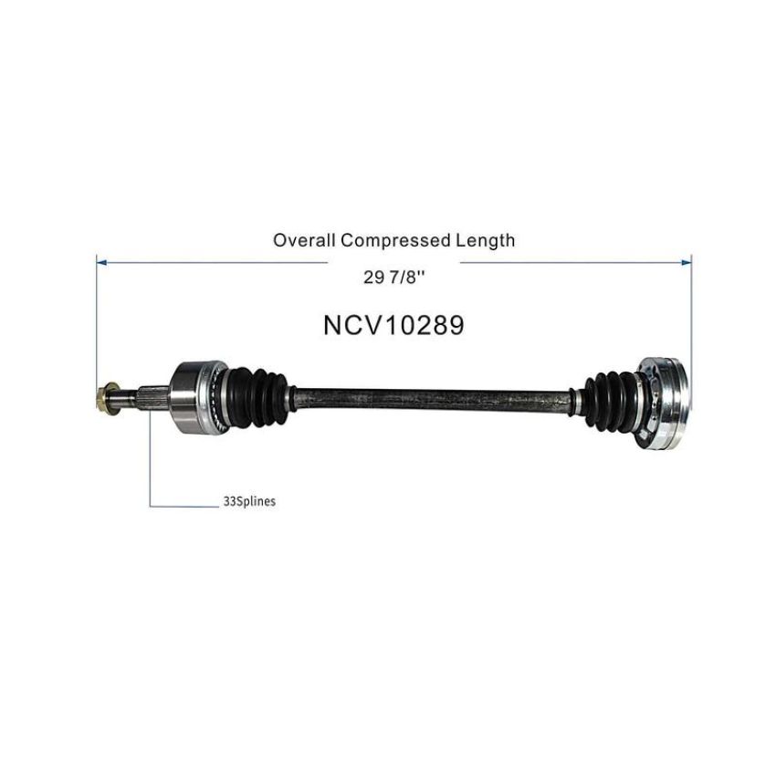 GSP NCV10289 09-15 Cadillac CTS (6.2) CV Axle Assembly  - Rear Right