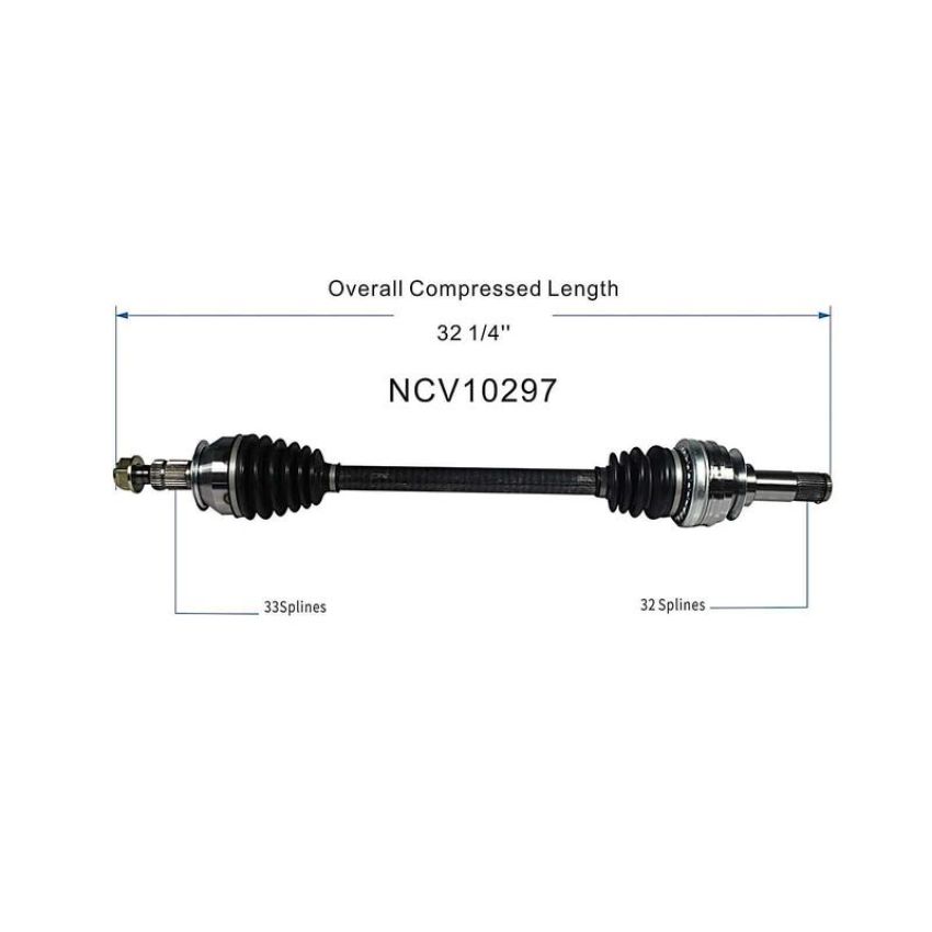 GSP NCV10297 10-15 Chevrolet Camaro CV Axle Assembly  - Rear Right