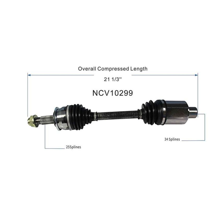 GSP NCV10299 12-20 Chevrolet Sonic (1.4) CV Axle Assembly  - Front Right