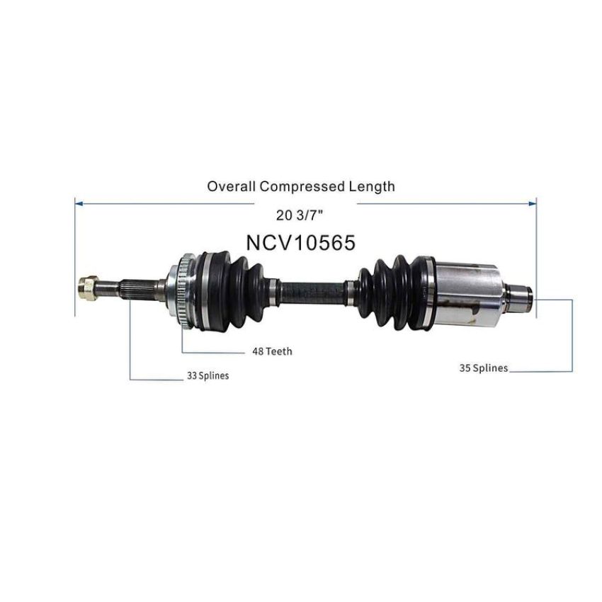 GSP NCV10565 Buick, Chevrolet, Oldsmobile, Pontiac... CV Axle Assembly  - Front Left