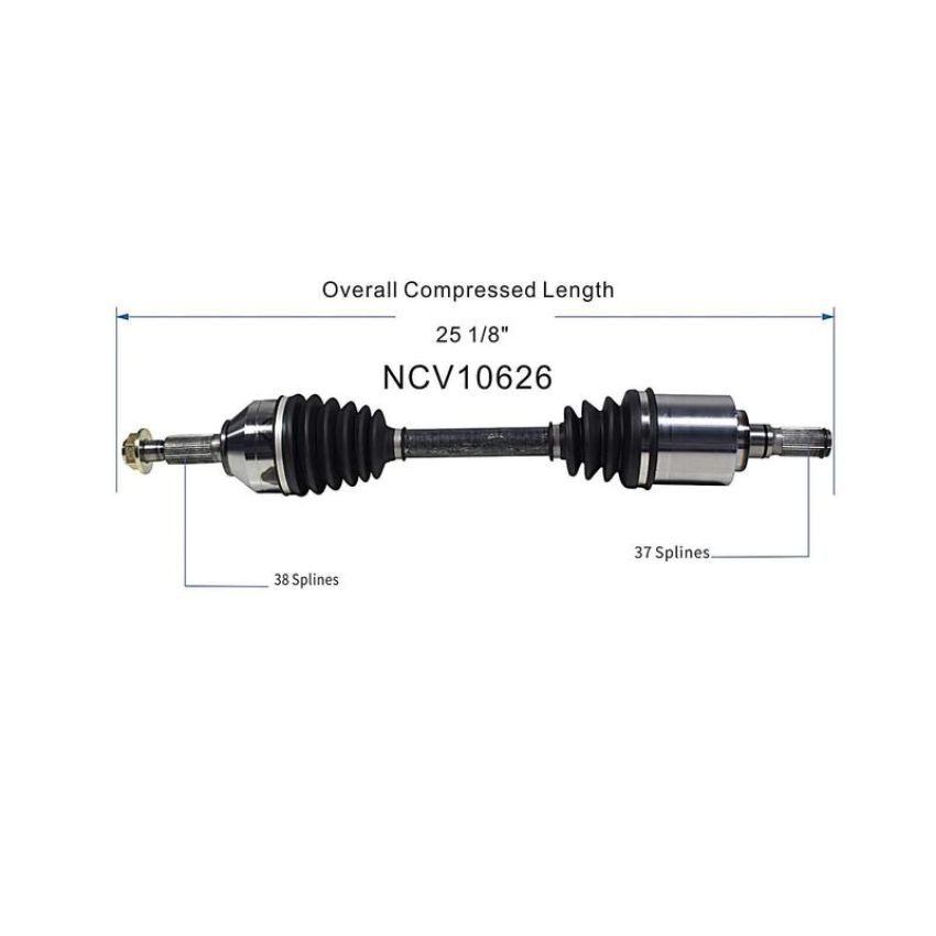 GSP NCV10626 Ford, Mercury CV Axle Assembly  - Front Left