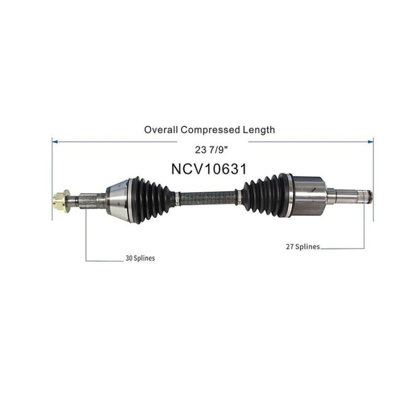 GSP NCV10631 2007 Pontiac G6 GT (3.9) CV Axle Assembly  - Front Left