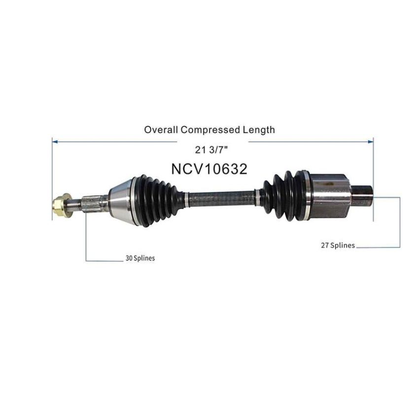 GSP NCV10632 2007 Pontiac G6 GT (3.9) CV Axle Assembly  - Front Right