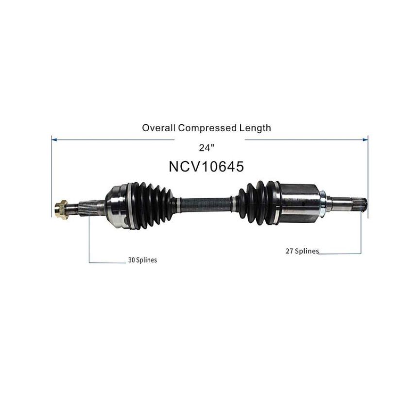 GSP NCV10645 Chevrolet, Pontiac, Saturn, Suzuki... (3.5, 3.6) CV Axle Assembly  - Front Left