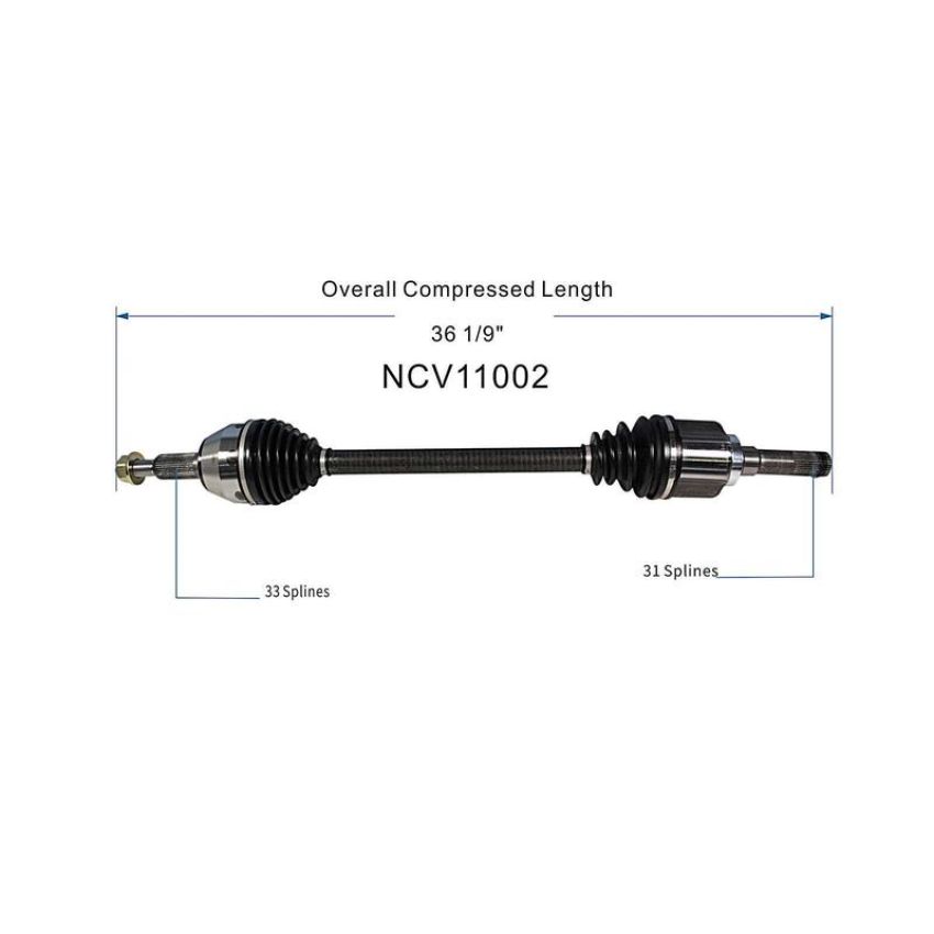 GSP NCV11002 03-06 Ford Expedition CV Axle Assembly  - Rear Left
