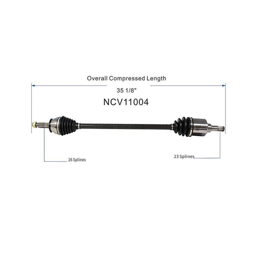 GSP NCV11004 Ford, Mercury CV Axle Assembly  - Front Right