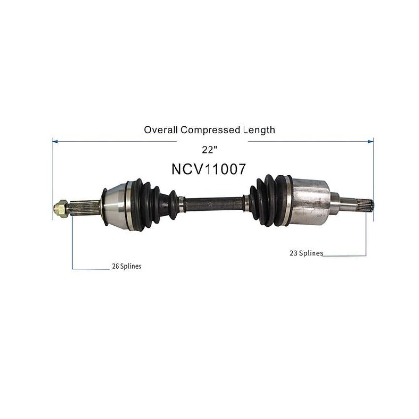 GSP NCV11007 Ford, Mercury CV Axle Assembly  - Front Left