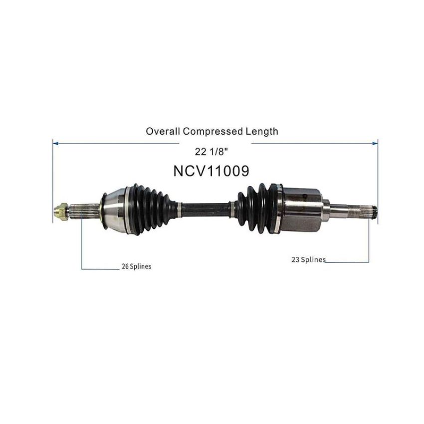 GSP NCV11009 Ford, Mercury CV Axle Assembly  - Front Left