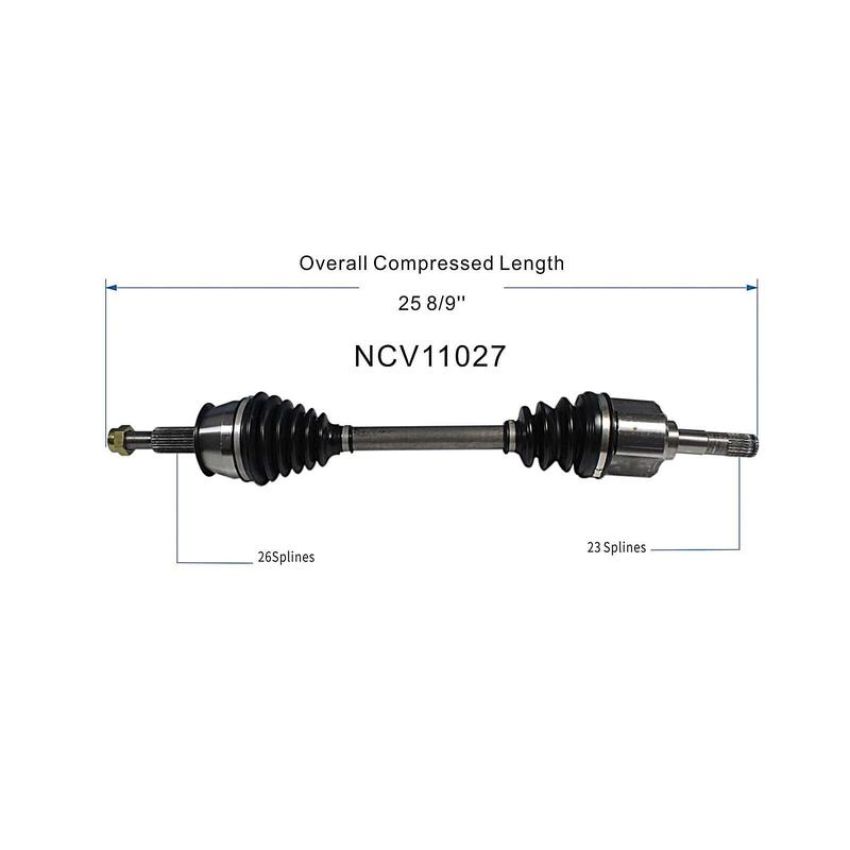 GSP NCV11027 86-91 Ford Taurus CV Axle Assembly  - Front Left