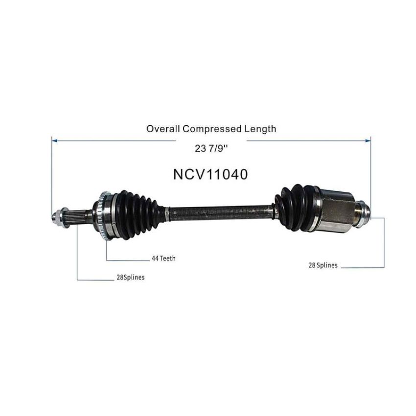 GSP NCV11040 13-14 Ford Fusion SE (1.6 - AWD/FWD) CV Axle Assembly  - Front Right