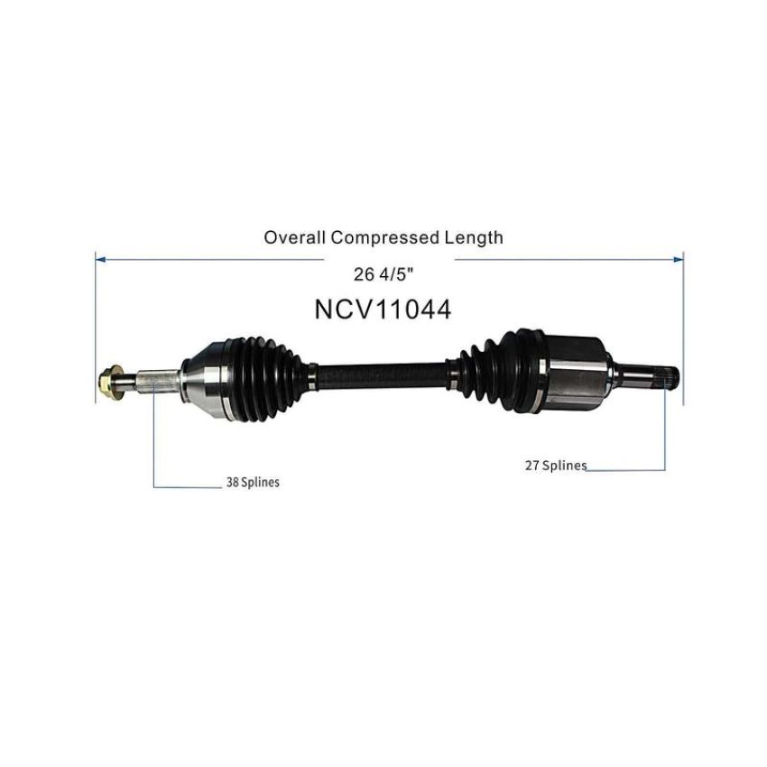 GSP NCV11044 Ford (3.5) CV Axle Assembly  - Front Left