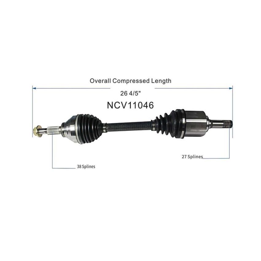 GSP NCV11046 11-19 Ford Explorer (3.5) CV Axle Assembly  - Front Left