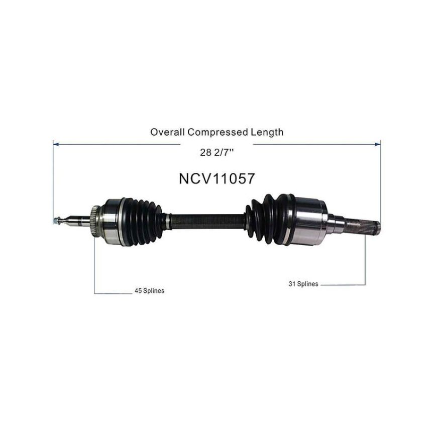 GSP NCV11057 17-20 Ford F-150 Raptor (3.5) CV Axle Assembly  - Front Left