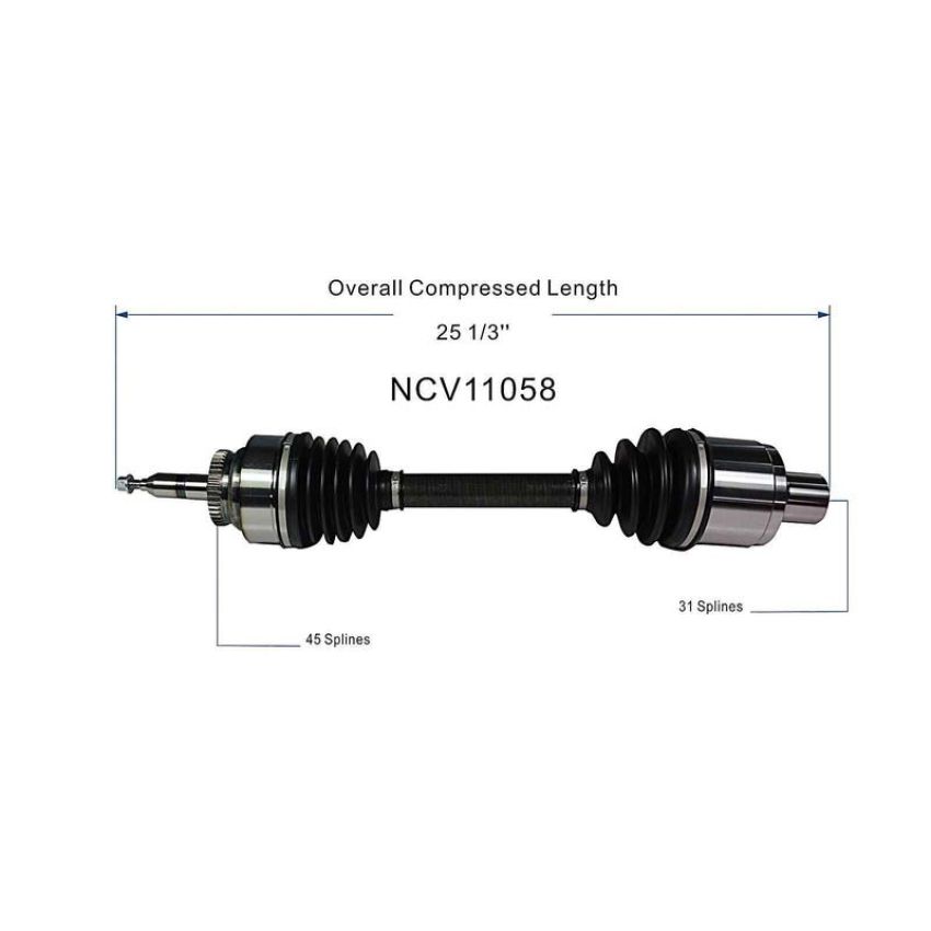 GSP NCV11058 17-20 Ford F-150 Raptor (3.5) CV Axle Assembly  - Front Right