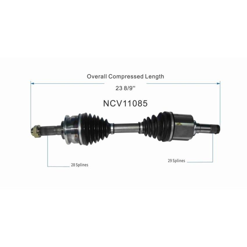 GSP NCV11085 19-23 Ford Ranger (2.3) CV Axle Assembly  - Front Left