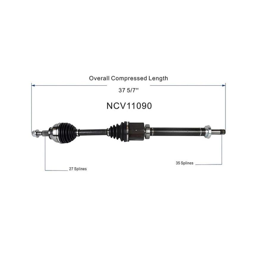 GSP NCV11090 13-19 Ford Escape (2.0 - FWD) CV Axle Assembly  - Front Right