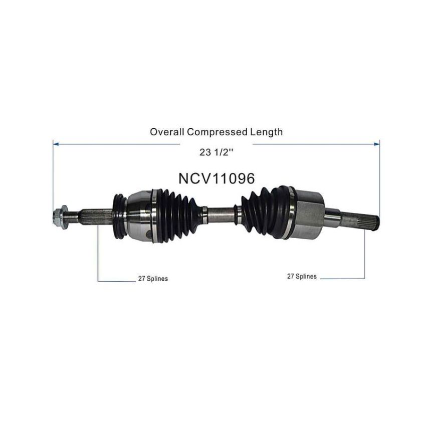 GSP NCV11096 00-02 Ford Ranger (3.0, 4.0 - 4WD) CV Axle Assembly  - Front Left