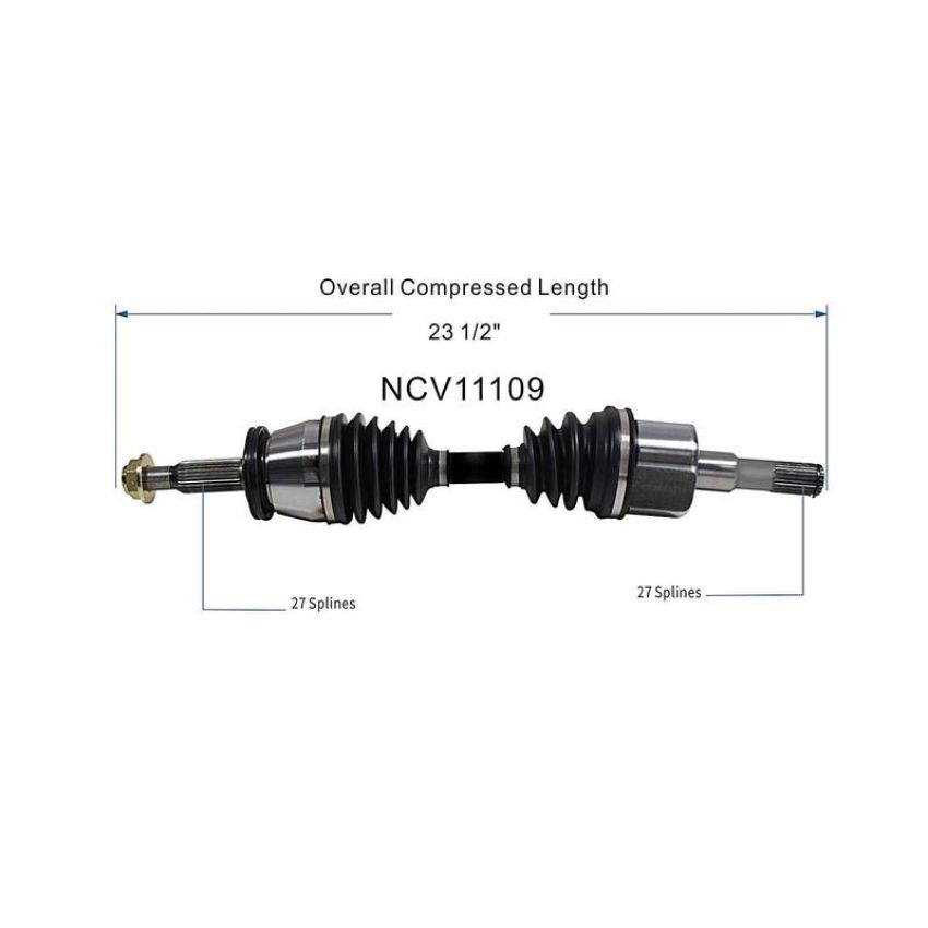 GSP NCV11109 Ford, Mazda, Mercury (3.0, 4.0 - 4WD/AWD) CV Axle Assembly  - Front Left