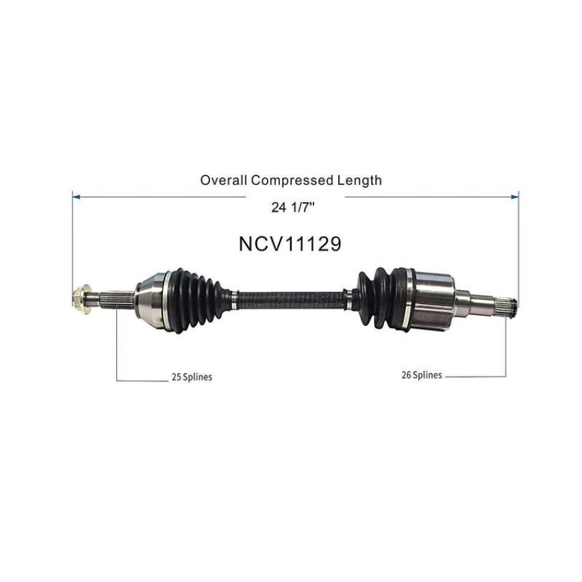 GSP NCV11129 00-11 Ford Focus (2.0, 2.3) CV Axle Assembly  - Front Left