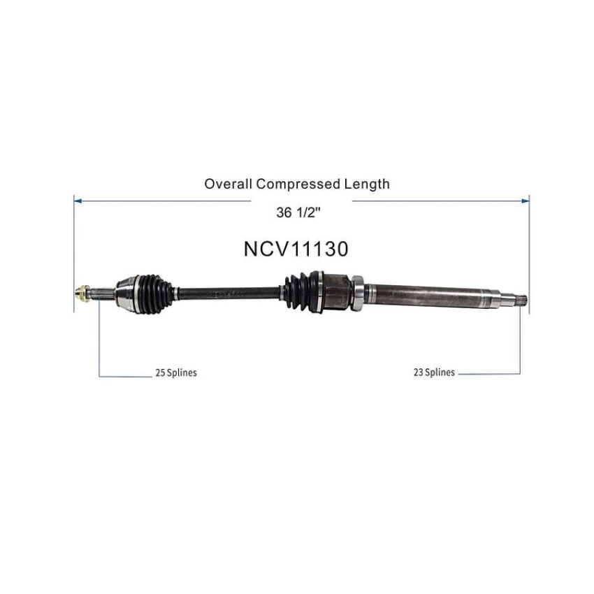 GSP NCV11130 00-05 Ford Focus (2.0, 2.3) CV Axle Assembly  - Front Right
