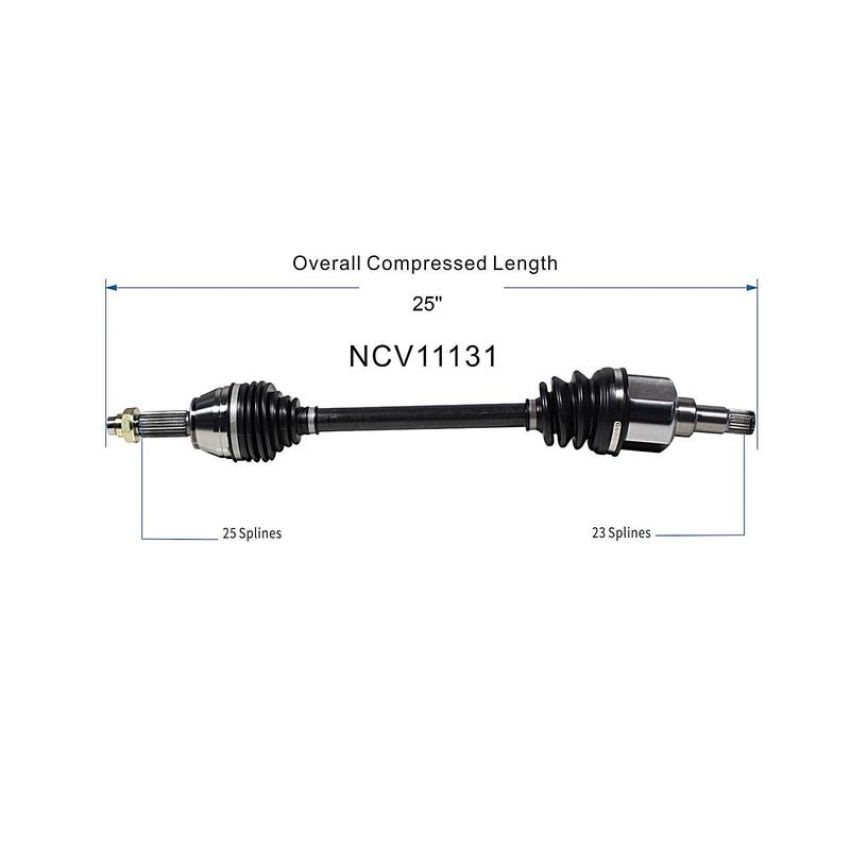 GSP NCV11131 00-04 Ford Focus (2.0) CV Axle Assembly  - Front Left