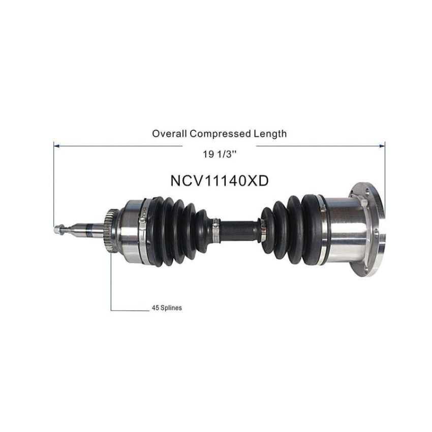 GSP NCV11140XD Ford, Lincoln CV Axle Assembly  - Front