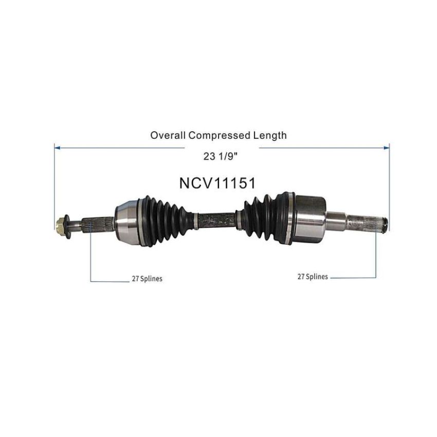 GSP NCV11151 Ford CV Axle Assembly  - Front Left
