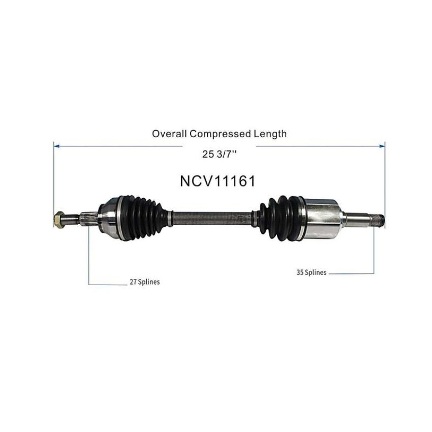 GSP NCV11161 13-18 Ford C-Max CV Axle Assembly  - Front Left