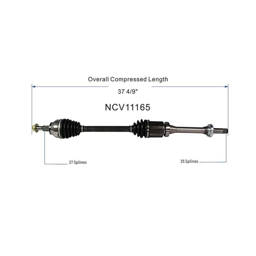 GSP NCV11165 13-19 Ford Escape (2.5) CV Axle Assembly  - Front Right
