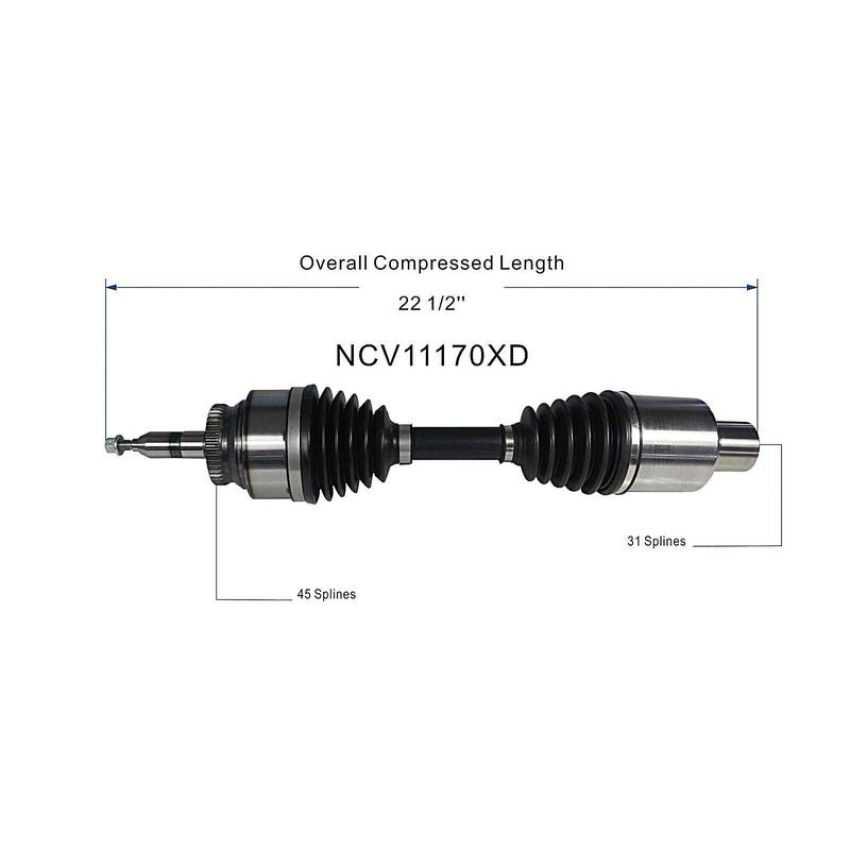GSP NCV11170XD 15-16 Ford F-150 (2.7, 3.5, 5.0) CV Axle Assembly  - Front Right