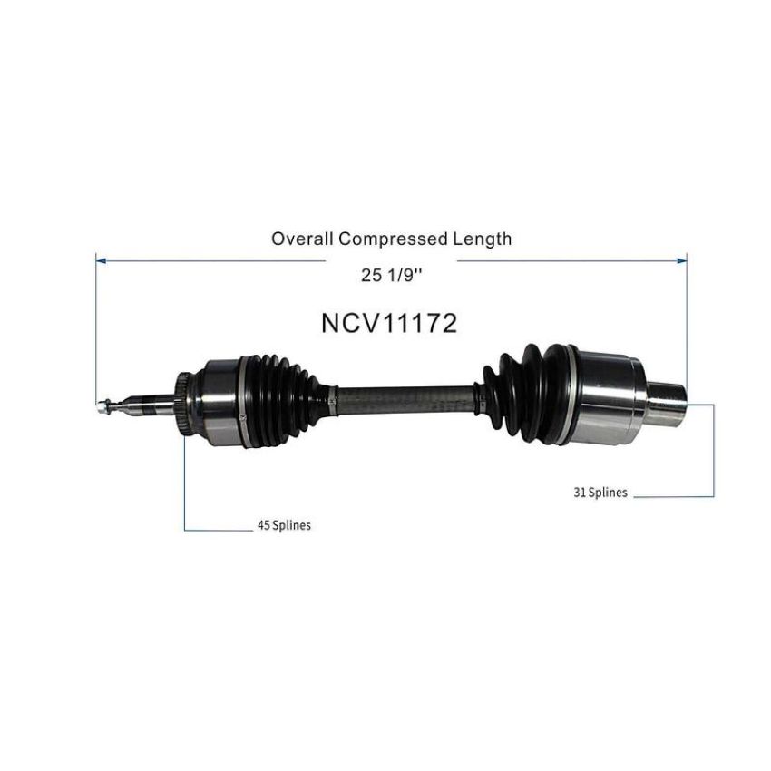GSP NCV11172 10-14 Ford F-150 SVT Raptor CV Axle Assembly  - Front Right